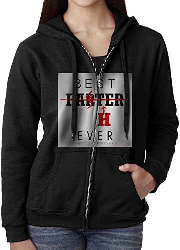 Best Farther Ever Not Farter Ever-Father's Day Young Women Cool Hoodies Zipper Print BTS