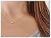 Gold Dot Necklace - Tiny - Floating - Circle - Simple - Pebble - Disc - Round - Small - Minimal
