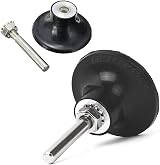 Bestgle 2 pcs 2" Disc Pad Holder Roll Lock Sanding Mandrel 1/4" Shank view 2