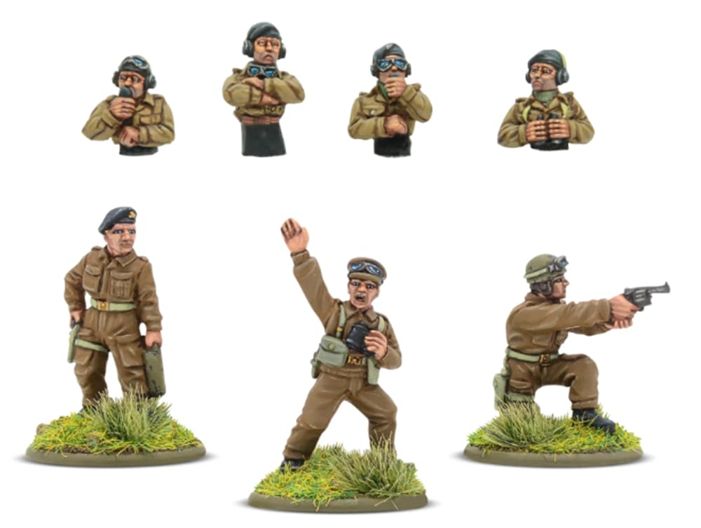 Warlord Games British Army Tank Crew - 28mm Scale Miniatures for Bolt Action Highly Detailed World War 2 Miniatures for Table-top Wargaming
