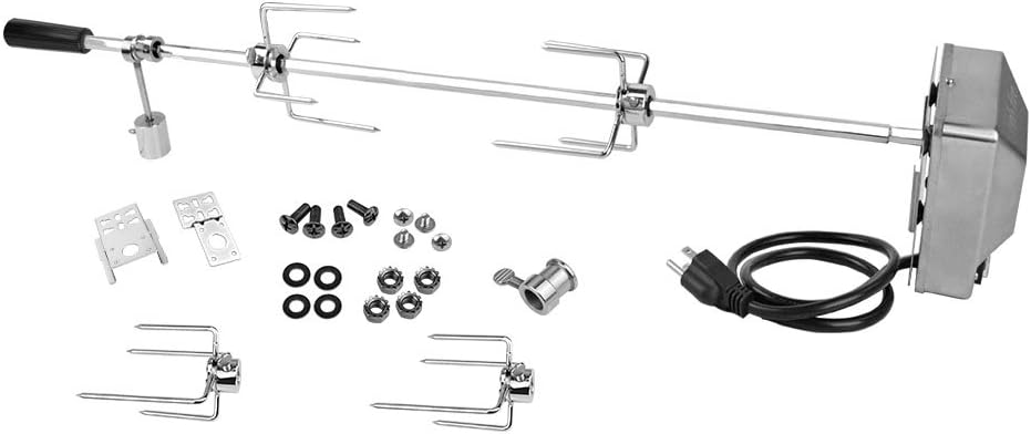 onlyfire 6012 Universal Grill Replacement Rotisserie Kit for Spit Rods- 45'' X 1/2'' Hexagon Spit Rod/Electric Motor(Do Not Fit Weber Gas Grill) : Garden & Outdoor