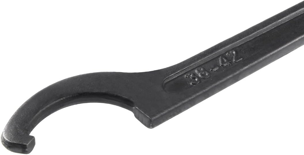 sourcing map C Hook Spanner Wrench Collet Chuck for 38-42mm Round Nut, Black - Image 4
