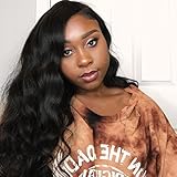 Eayon hair Body Wave Full Lace Wigs 130% Density Brazilian Virgin Remy Human Hair Wigs with Baby Hair 20 inch Natural Color
