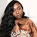 Eayon hair® Body Wave Full Lace Wigs 130% Density Brazilian Virgin Remy Human Hair Wigs with Baby Hair 16 inch Natural Color