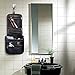 Toiletry Bag,PU Leather Hanging Toiletry Bag,Cosmetic Makeup Bag for Women and Men (6020,Black)