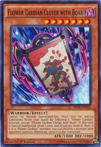 Amazon 遊戯王 英語版 花札衛 萩に猪 Yu Gi Oh Flower Cardian Clover With Boar Inov En012 Invasion Vengeance 1st Edition Common トレカ 通販