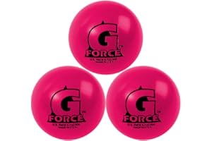 Mylec G-Force Street Hockey Balls, Less-Bounce Street Hockey Balls, Liquid Filled, Perfect for 30-60 Degrees F, Durable Construction, Roller Hockey Ball for Indoor/Outdoor Play (Set of 3)