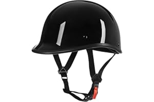 Yesmotor Half Helmet Polo Cap Half Shell Open Face Motorcycle Helmet - DOT Approved