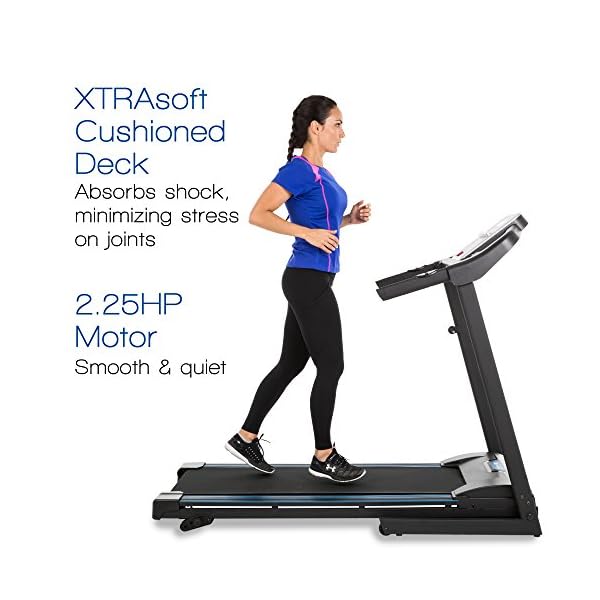 XTERRA Fitness TR150 Folding Treadmill Black Barbell Academy