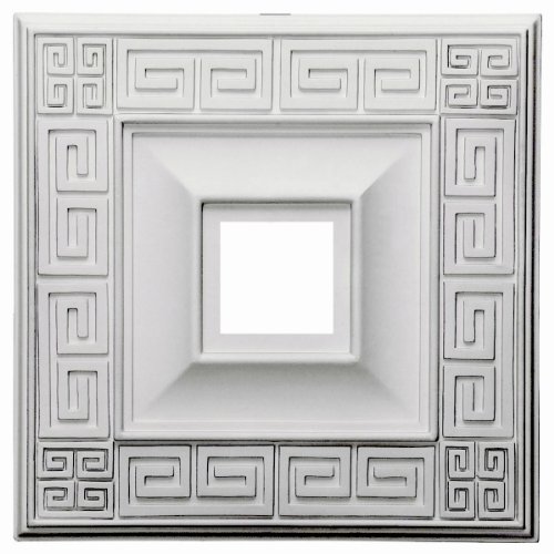 UPC 816180010759, Ekena Millwork CM18ER 18-Inch x 18-Inch x 3 1/2-Inch ID x 1 1/8-Inch Eris Ceiling Medallion