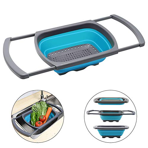 1 collapsible+Colanders+Strainers+Extendable+Dishwasher+Safe