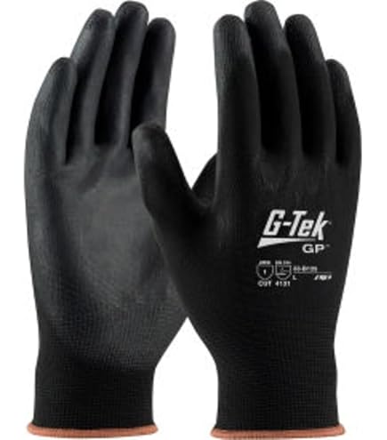 GTek 177596 G-Tek GP Polyurethane Coated Gloves Black Dozen (33