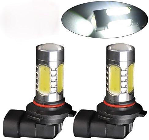 2X White 9006/HB4 COB 7.5W For BMW E46 M3 3 Fog Driving DRL Led Light Daytime Running Light LED Bulbs