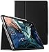 iPad Pro 11 Inch Case, Poetic SlimFolio - [Support Apple Pencil's Magnetic Attachment Feature] PU Leather Slim Cover Stand Folio Case Auto Wake/Sleep for Apple iPad Pro 11 Inch (2018) - Black
