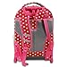J World New York Sunrise Wheeled Backpack, Pink Buttons, 18