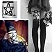 Beautyflier Women’s Sexy Rivet Pentagram Leg Garter PU Leather Elastic Harness Belt Punk Costume Accessories