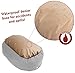 Majestic Pet 24 Inch Suede Calming Dog Bed Washable 24x19x7 (Inch) – Cozy Soft Round Donut Dog Bed with Spine Support for Dogs to Rest Their Head - Pet Bed Small – Gray