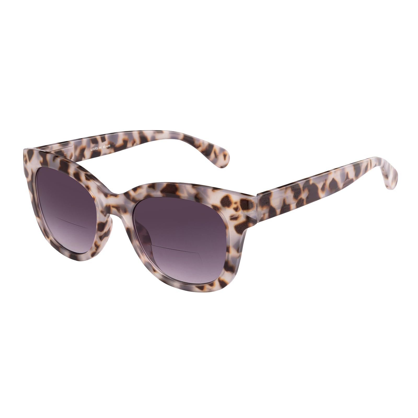 OKH Bifocal Sunglasses For Women Reading Sunglasses UV400 Protection Outdoor Sun Readers Glasses With Spring Hinge (Grey Tortoise,+1.5)