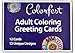 Adult Coloring Greeting Cards by Colorfest Boxed Set of 12 Unique Artist Designs with Envelopes