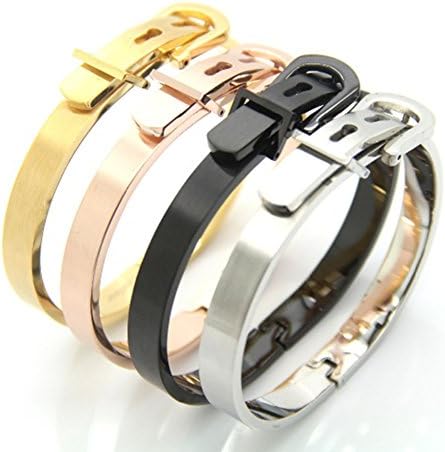 DaluoSimple Fashion Belt Buckle Titanium Steel Couple Bracelet