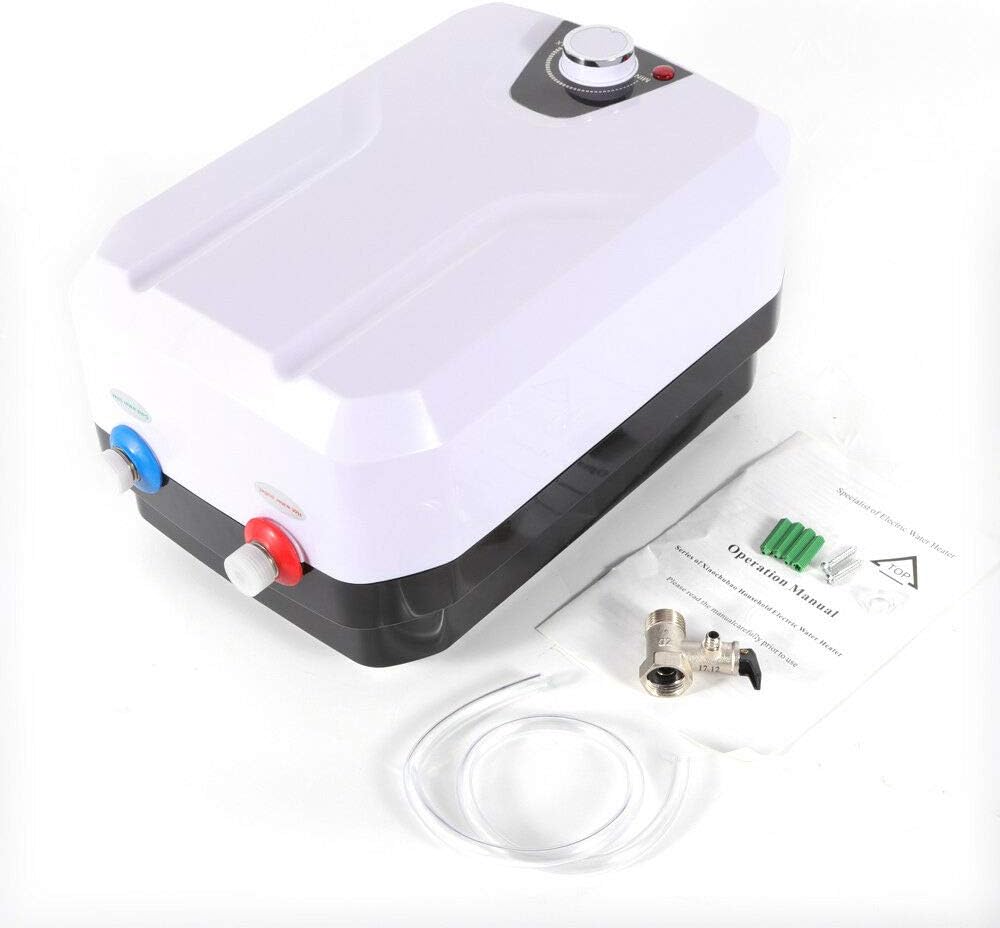 110V Electric Water Heater Kitchen Household Electrical 8L Huge-Tank Hot Water for Kitchen Washing Faucet 1500W, IPX4 Water-Proof Level - - 