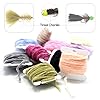 SAMS-Fly-Tying-Body-Materials-Tinsel-Rayon-Chenille-Yarn-2mm-Small-for-Woolly-Bugger-Worms-Leech-10-Random-Colors-Assorted-30M