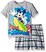 Disney Toddler Boys' Mickey Mouse Plaid Short Set with T-Shirt