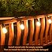 Mpow Upgraded 49Ft LED Outdoor String Lights, Ambiance Adjustable 150W Remote Control Dimmer, Dimmable 1.5W Vintage Bulb (1 Spare), Heavy Duty Waterproof Edison String Light for Patio Backyard (Black)