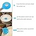 MIBOW Bathtub Drain Stopper Silicone Bath Tub Drain Stopper Plug Cover for Bathroom,Floor Drains and Kitchen, Blue