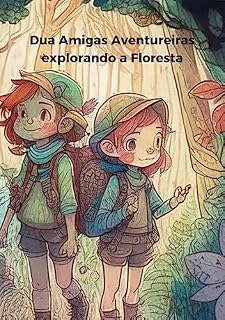 Livro Duas amigas explorando a floresta