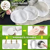 Hima'la 12 Pcs Reusable Bamboo Makeup Remover Pads with Laundry Bag view 7