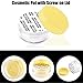 SumDirect 50Pcs 10Gram Empty Clear Plastic Cosmetic Containers Sample Packing Bottles,Portable Travel Bottle Pot Jars for Cream,Lotion,Eye Shadow +25Pcs White Sheer Organza Gift Bags (Yellow Lid)