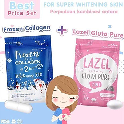 frozen glutathione DOUBLE PACK: FROZEN COLLAGEN 2 IN 1 WHITENING X10 - L GLUTATHIONE 10,0 main image 1
