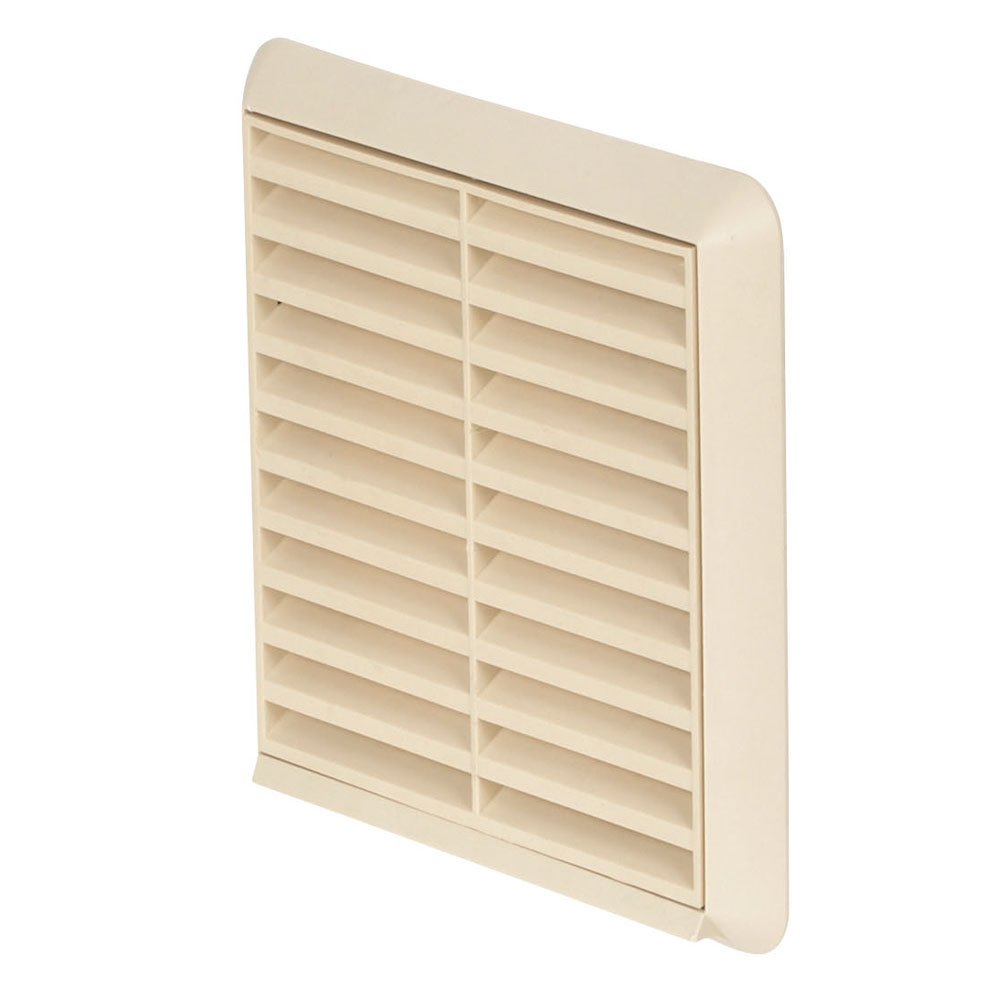 Airflow® External Wall Vent Cover – Beige Plastic Grille for 150mm / 6" Ducting – Weatherproof Air Outlet – 187mm x 187mm