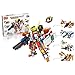 SZJJX Building Blocks Kits Playset 4 in 1 Robots Buildable Toys Educational Construction Bricks Sets 695PCS DIY Assembly 6214