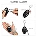 MWAY Personal Alarm Keychain, Emergency Safety Alarm 130DB Self Defense Security Key Chain with Mini LED Light as Bag Decoration for Women, Kids, Elderly 2PC