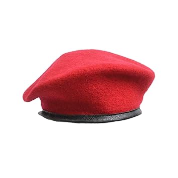 red driving cap