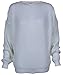 ZJ Clothes Women's Plus Size Long Sleeves Baggy Style Oversize Sweater Jumper