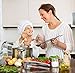 Pro Culinary Garlic Press - Professional Quality Garlic and Ginger Mincer - Dishwasher safe - Silver - Free Recipe Ebook