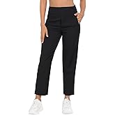 HDE Women's Travel Pants High Waist Stretch Work Golf Hiking Pant with Pockets