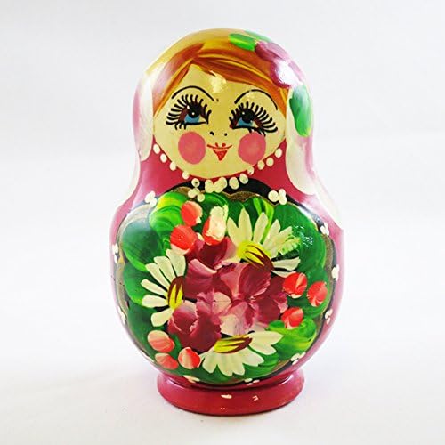 Nesting Doll (Matryoshka) "Malyok. Tray" Russian Traditional Souvenir, 5 Pcs, Height - 3.5"