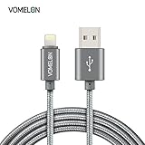 Vomelon Apple Lightning to USB Sync & Charging Cable High Speed 6 feet Nylon Braided USB Cable for iPhone 6, 6 Plus, iPod Touch 5/6, iPad Air and More Apple devices
