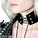 UNKE Womens Velvet Leather Necklace Choker Lace Up Punk Gothic Choker Vintage