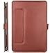 MOSISO PU Leather Case Compatible with MacBook Air 11 inch Case A1370 A1465, Portfolio Protective Stand Cover Sleeve, Brown