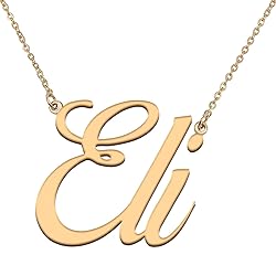 HUAN XUN Customized Custom Simple Any Name Necklace