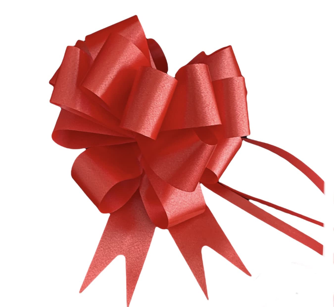 Generico Coccarda Big Bow for Weddings, Anniversaries, Communion, Baptism and Anniversaries, Various Sizes and Color, Pack of 30 (Red, 30 MM)