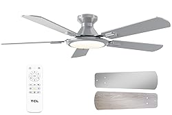 TCL Ceiling Fans with Lights, 52 Inch Low Profile