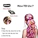 Pink Hair Extensions Clip in Rainbow Hairpiece 24 Pieces Birthday Party Highlight Synthetic Straight Long Hairpiece Hair Accessories For Kids Girl Women Doll Colored Wig 22 Inchesthumb 4