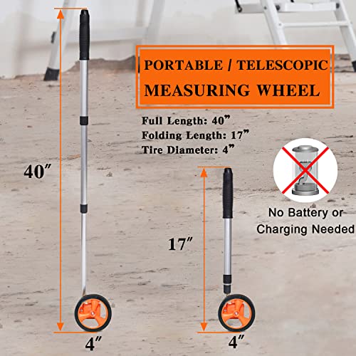 Zozen Measuring Wheel with Makring Flags Distance Measuring Wheel in