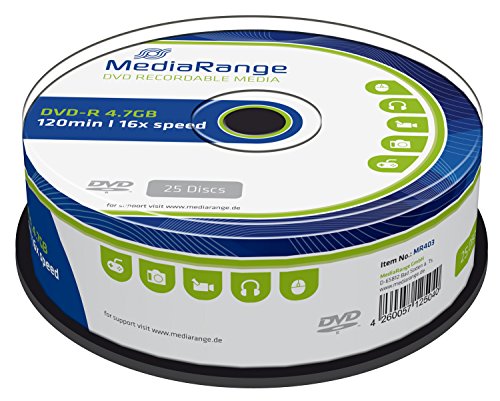 MediaRange MR403 DVD-R 4,7GB (16x Speed, 25 Stück)